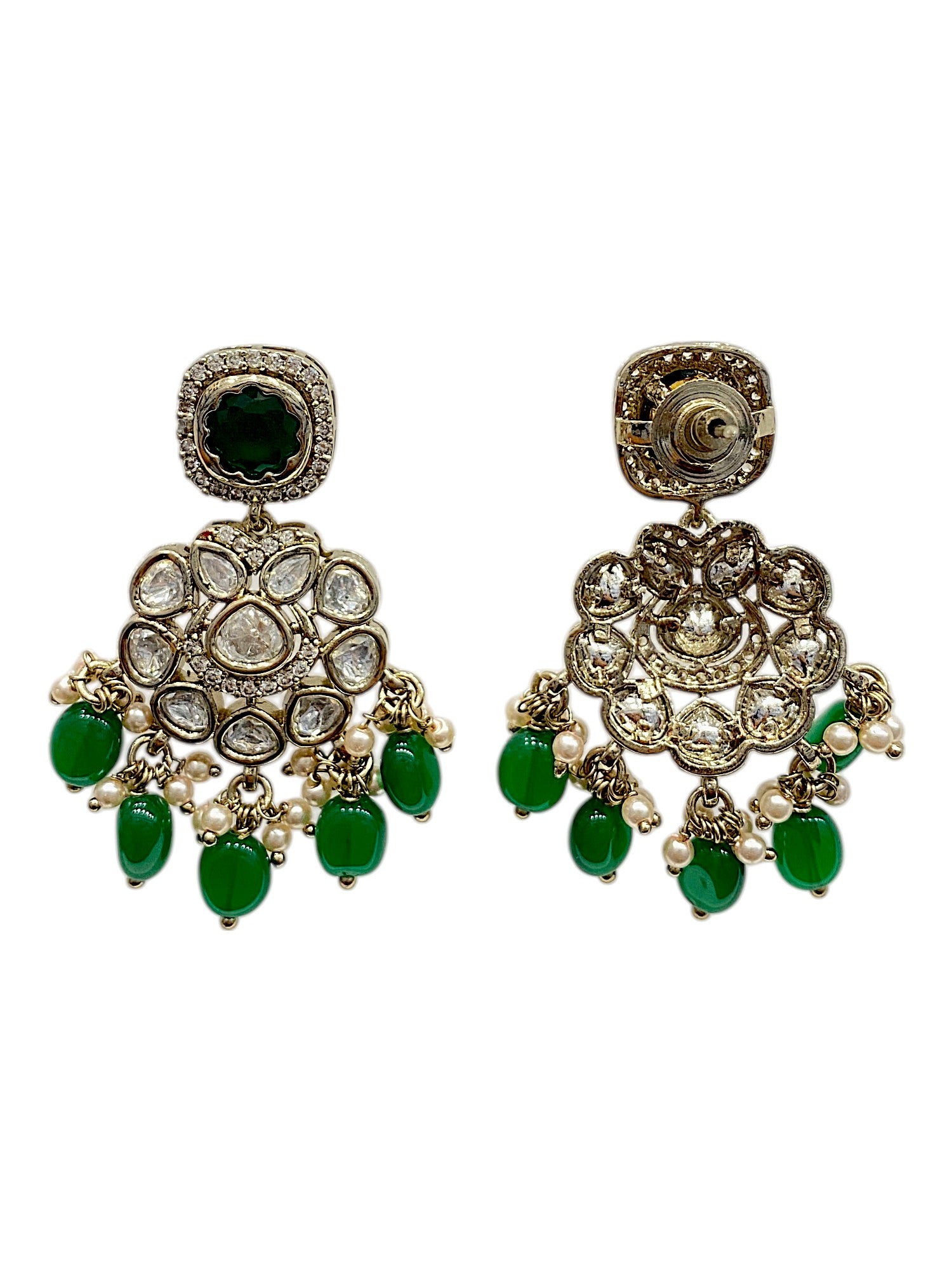 Navratri Pearl Earring Set