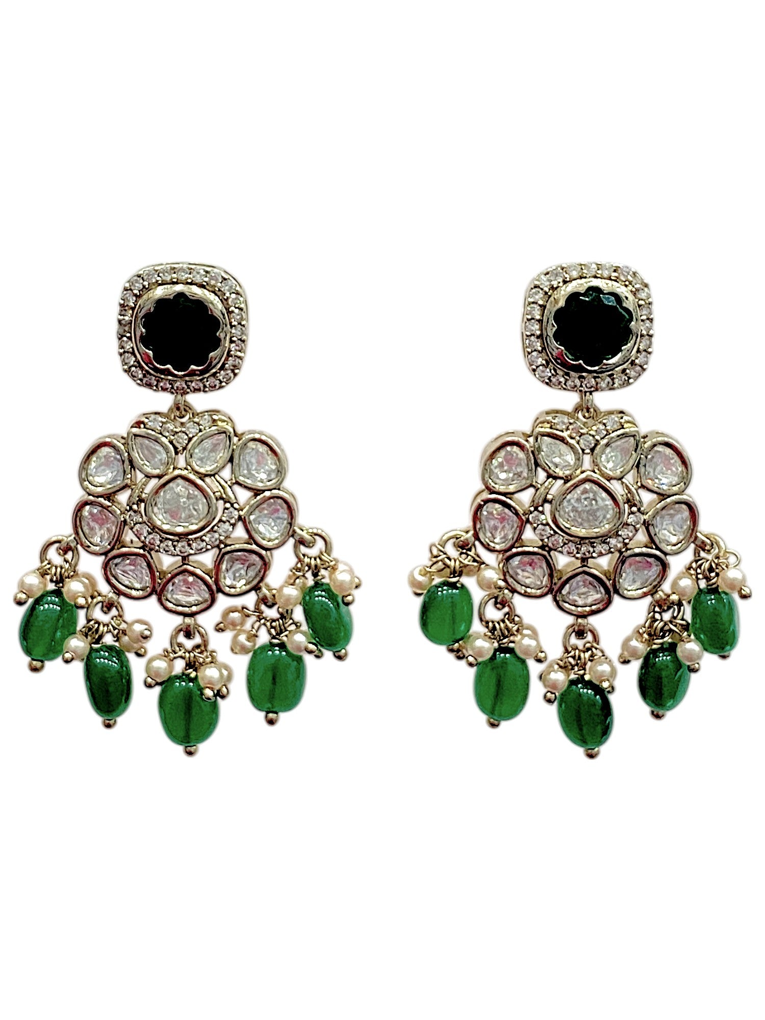 Navratri Pearl Earring Set