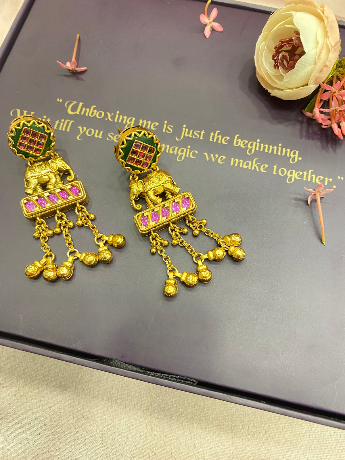 Karva Chauth Kundan Jhumkas
