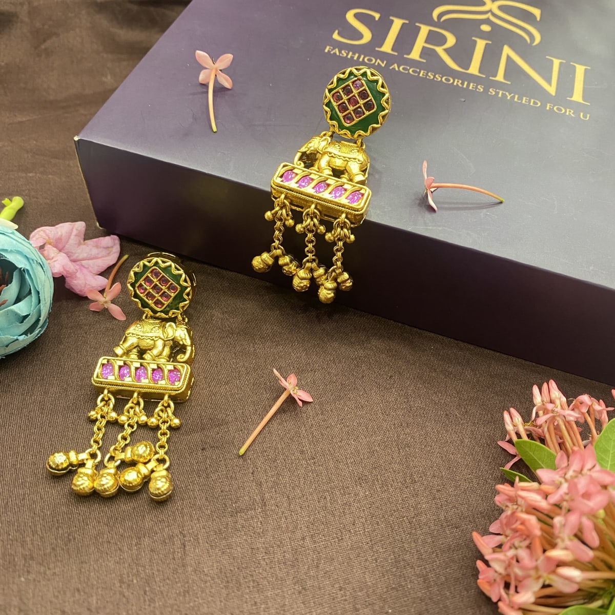 Karva Chauth Kundan Jhumkas