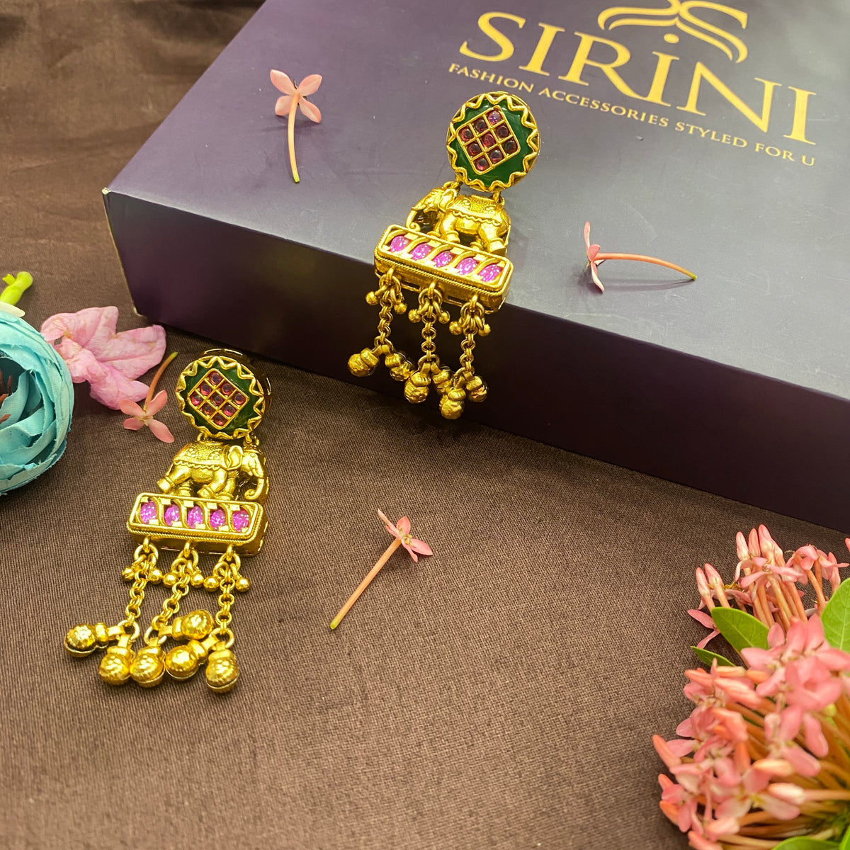 Karva Chauth Kundan Jhumkas