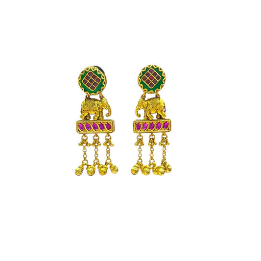 Karva Chauth Kundan Jhumkas