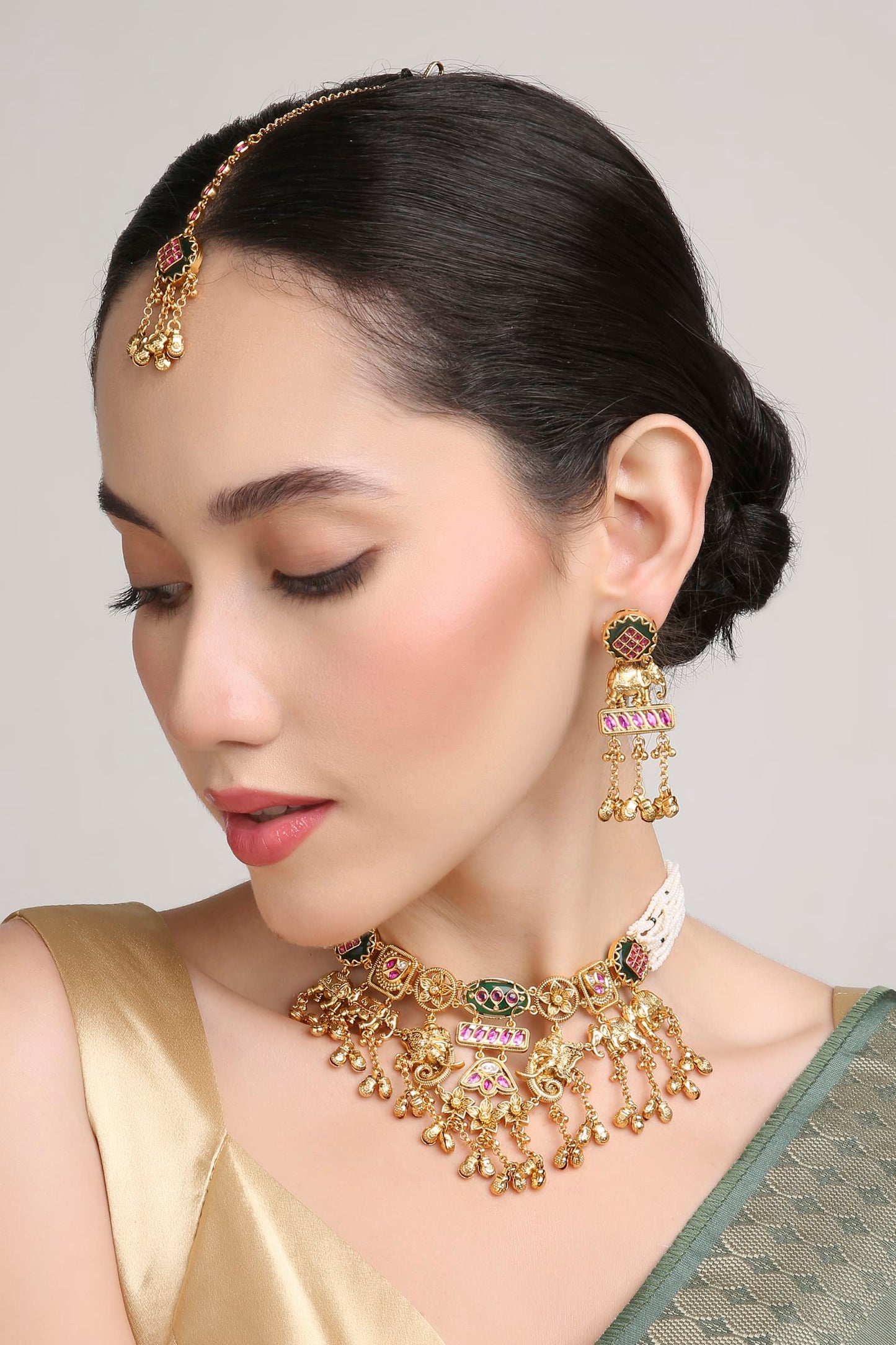 Puja Polki Bridal Set