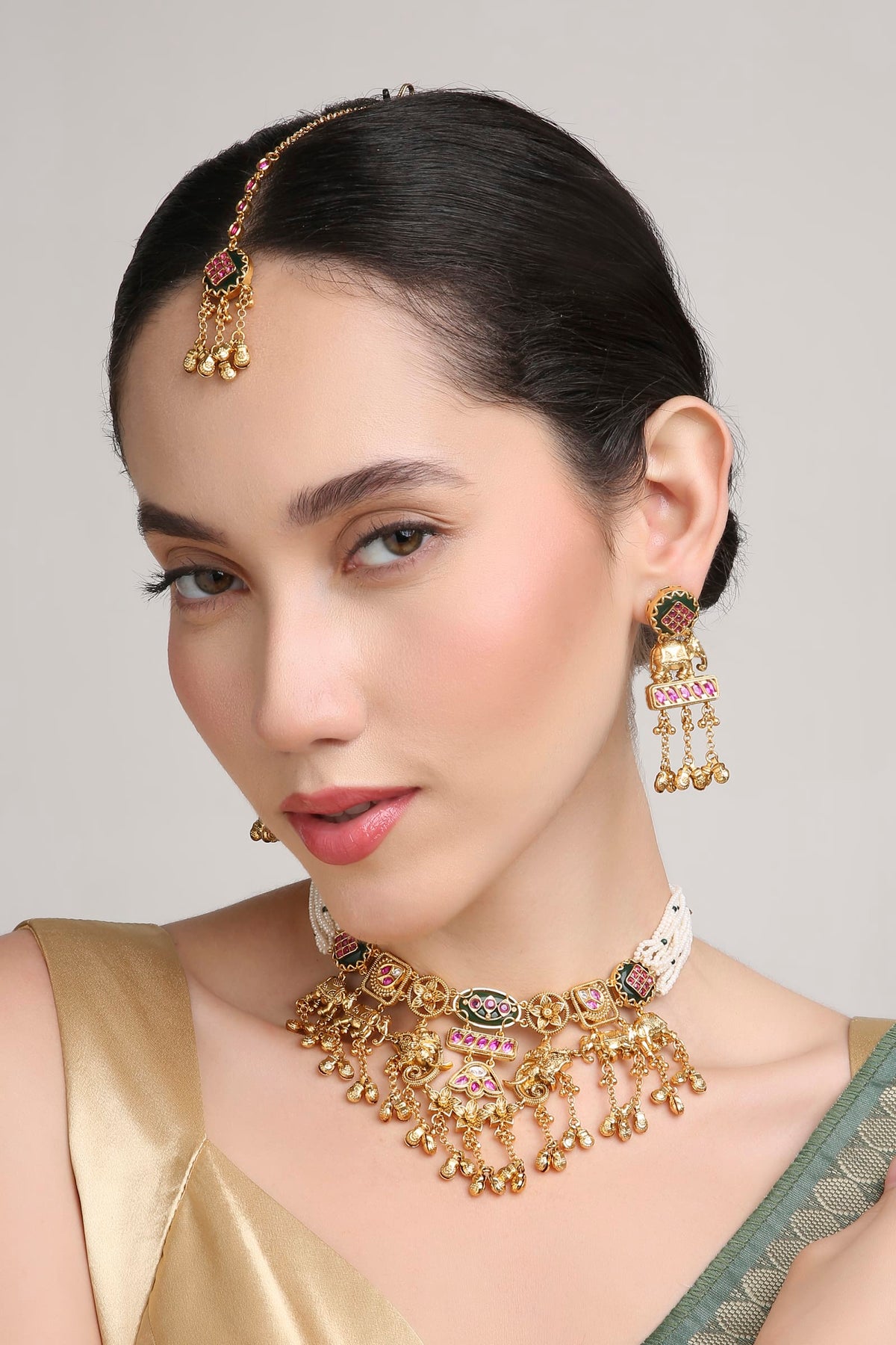 Puja Polki Bridal Set