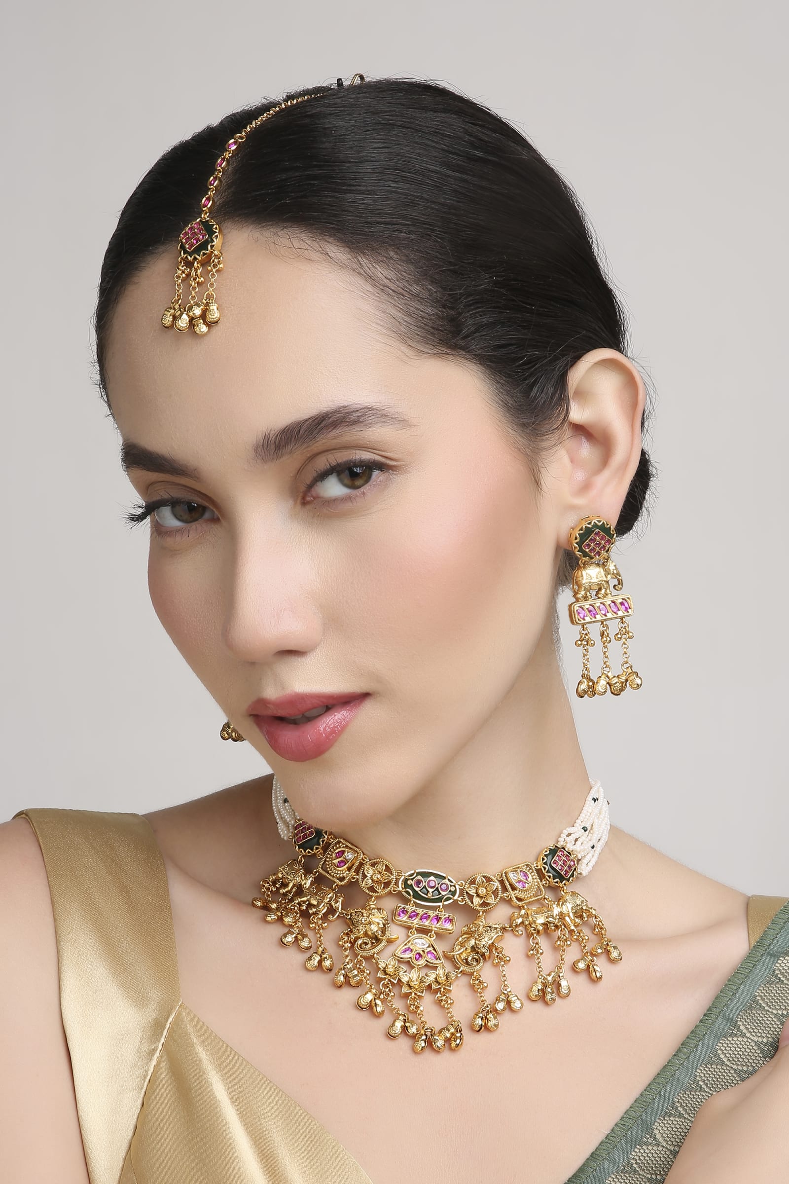 Puja Polki Bridal Set