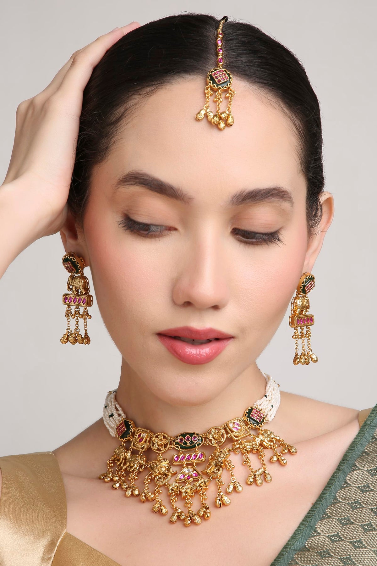 Puja Polki Bridal Set