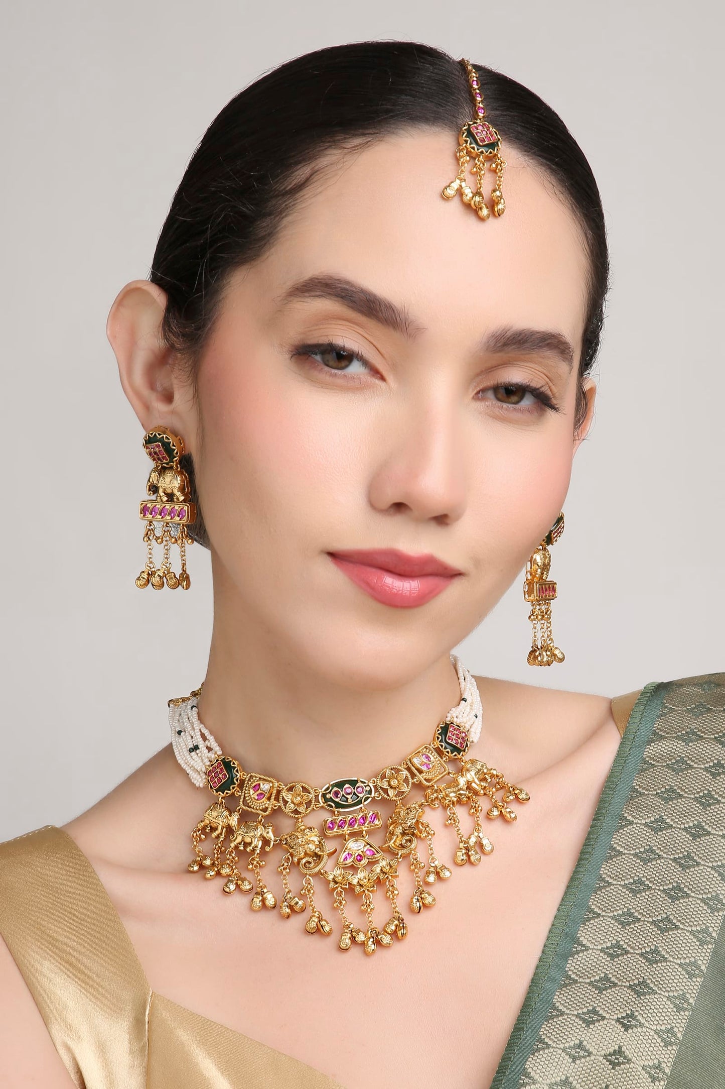 Puja Polki Bridal Set