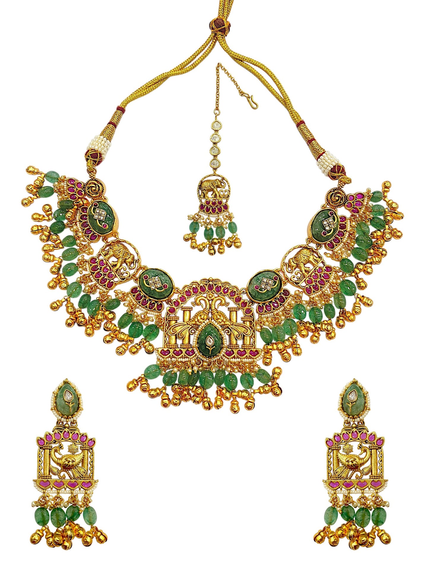 Dulhan Peacock Layered Set