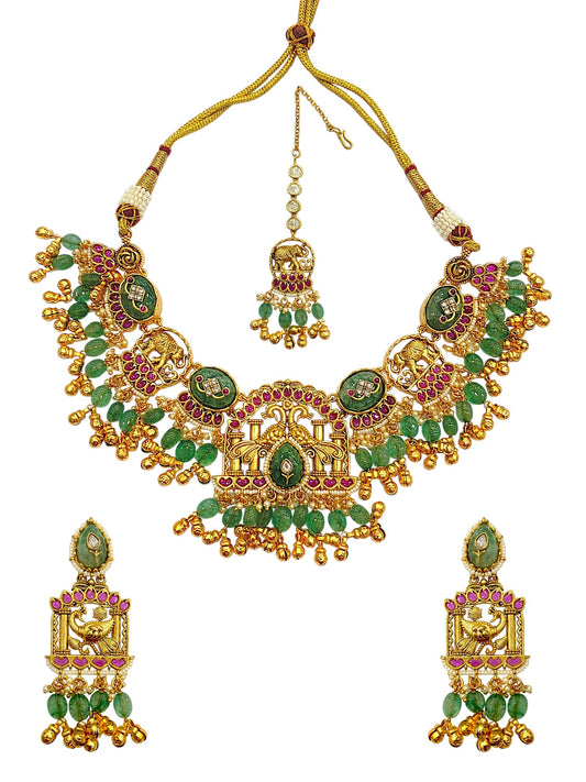 Dulhan Peacock Layered Set