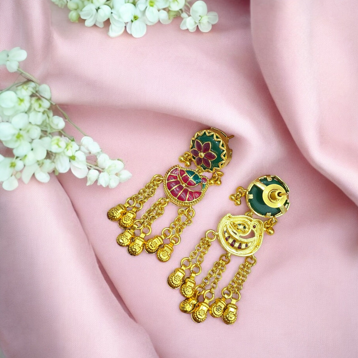 Navratri Temple Pendant Set