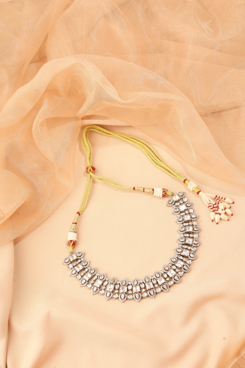 Mehendi Kundan Necklace Set