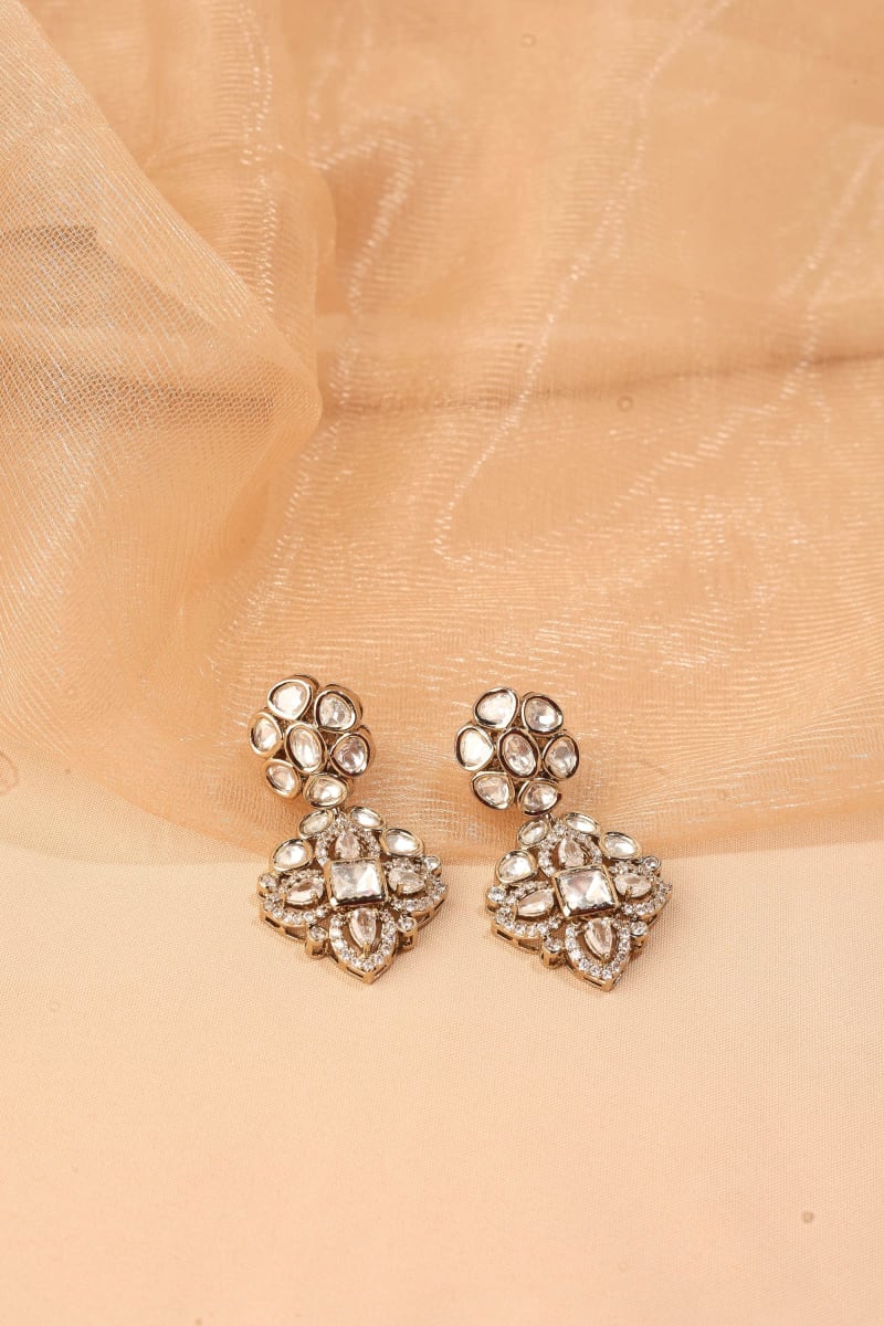 Mehendi Kundan Necklace Set - detail