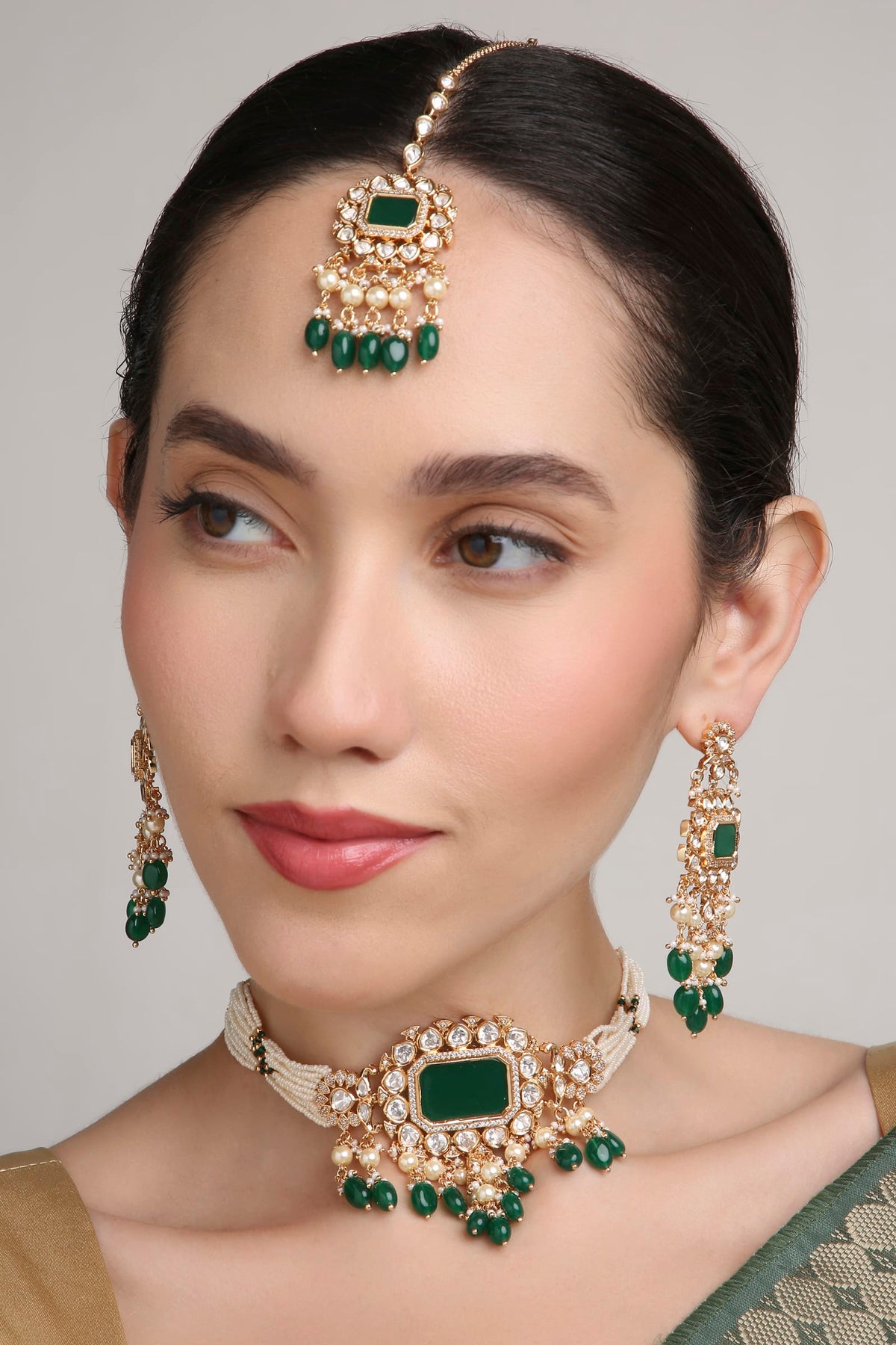Dulhan Kundan Layered Set