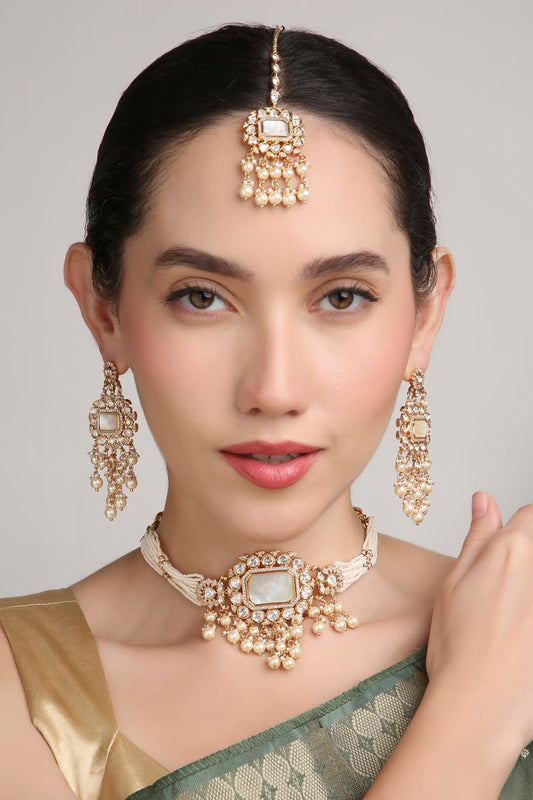 Vivaah Polki Pendant Set
