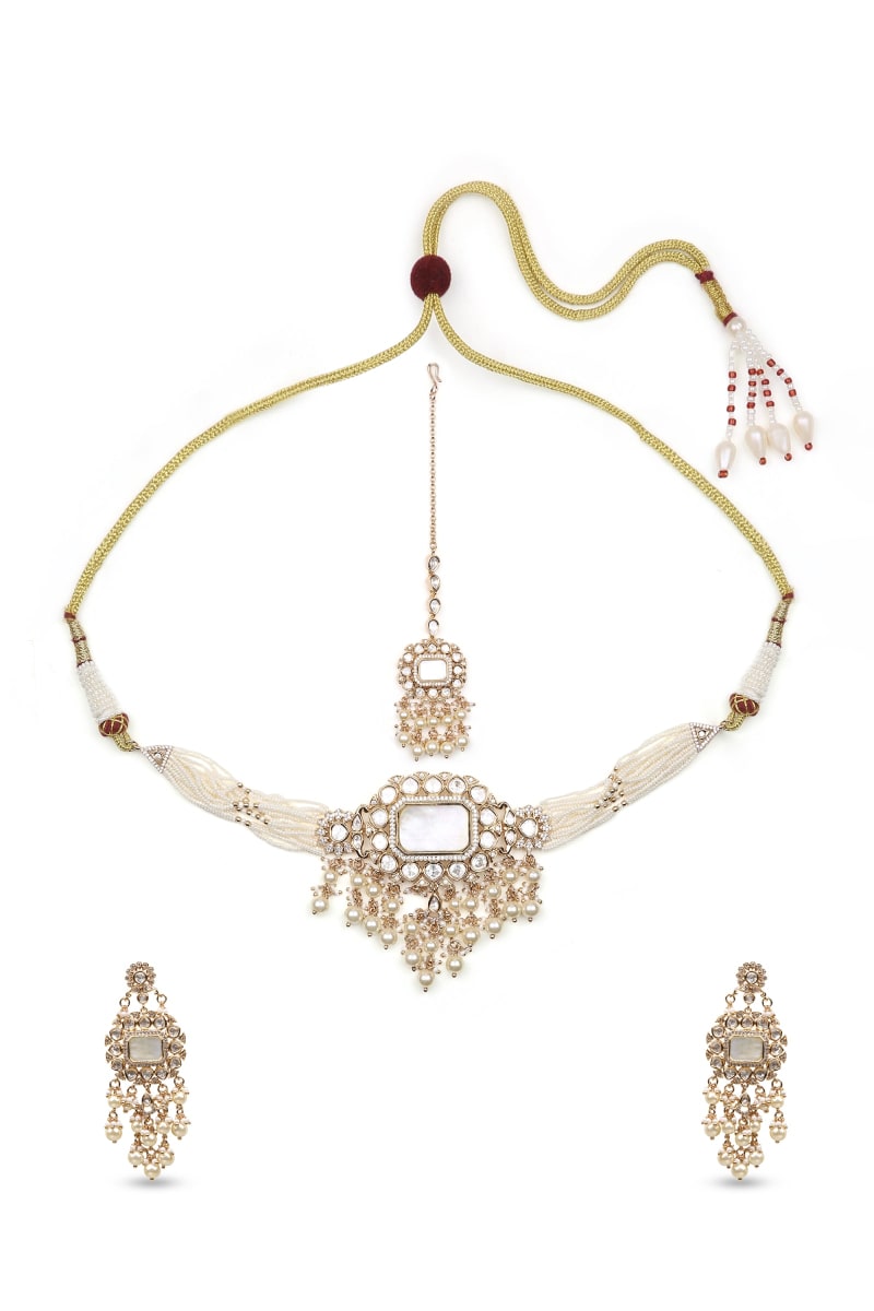 Vivaah Polki Pendant Set - detail