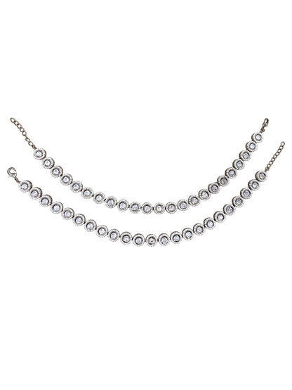 Petal Grace Payal Anklets by Sirini Jewellery, Festive wear