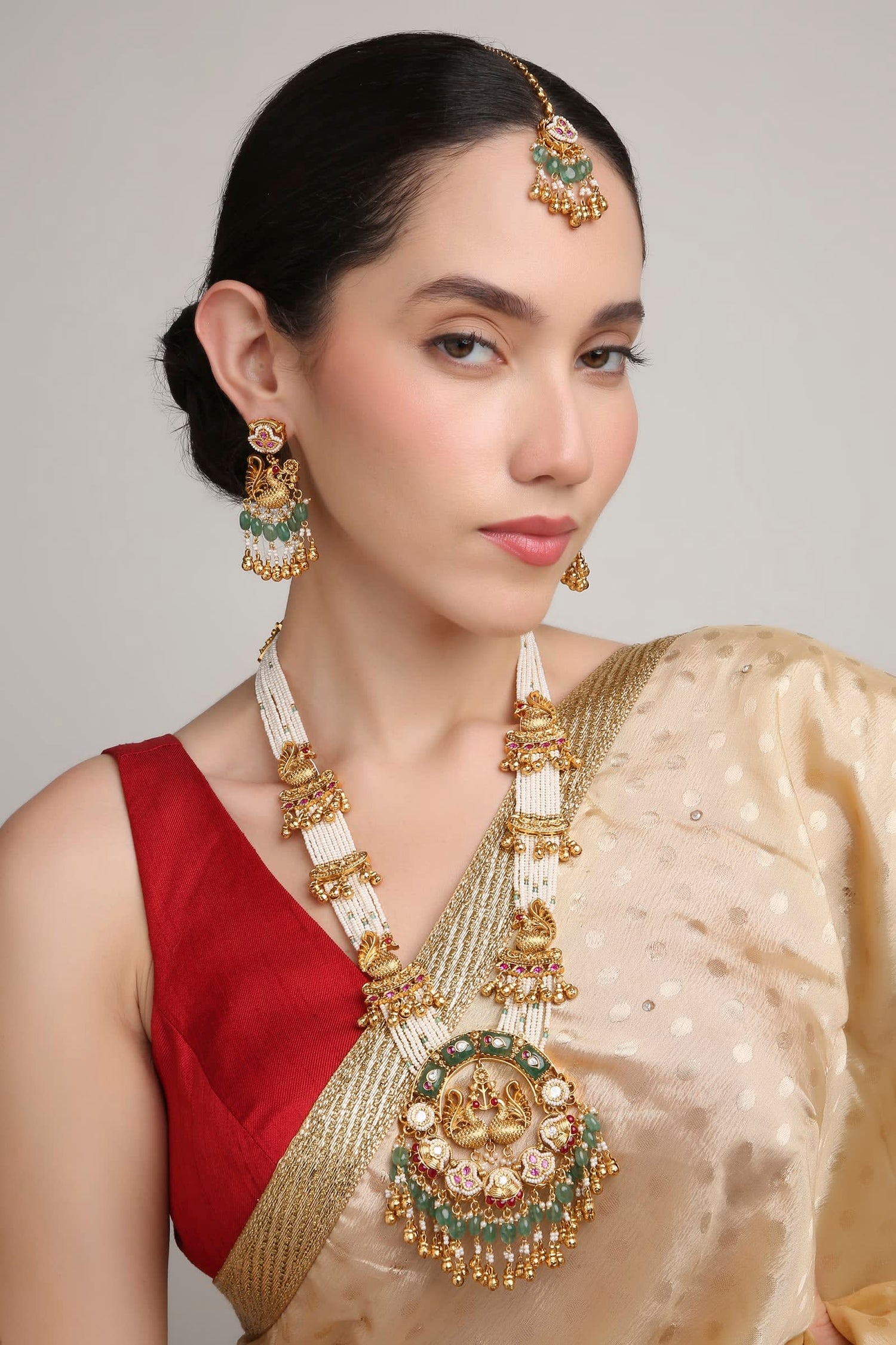 Dulhan Antique Kundan Long Haar | Sirini Jewellery