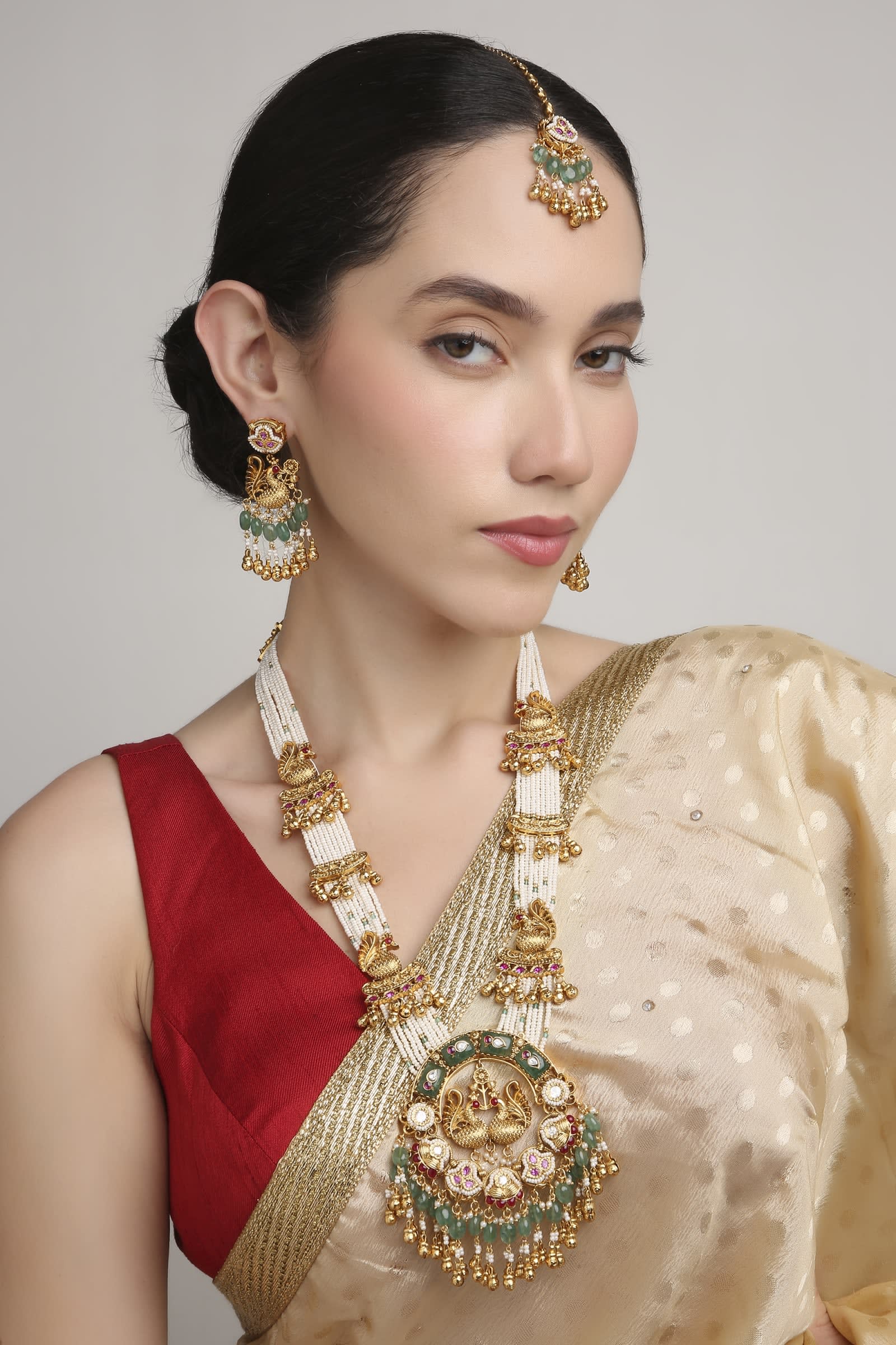 Dulhan Antique Kundan Long Haar | Sirini Jewellery