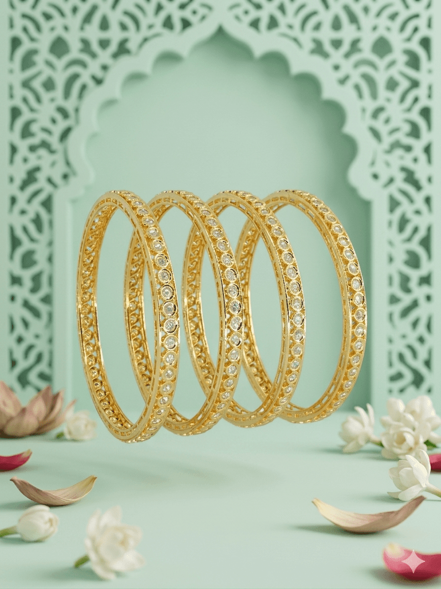 Festive Kundan Bangles