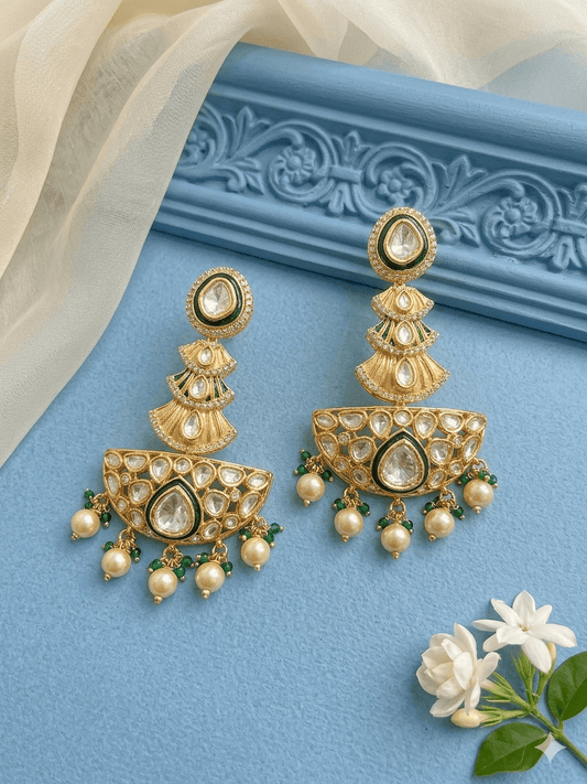 Festive Temple Drop Earrings