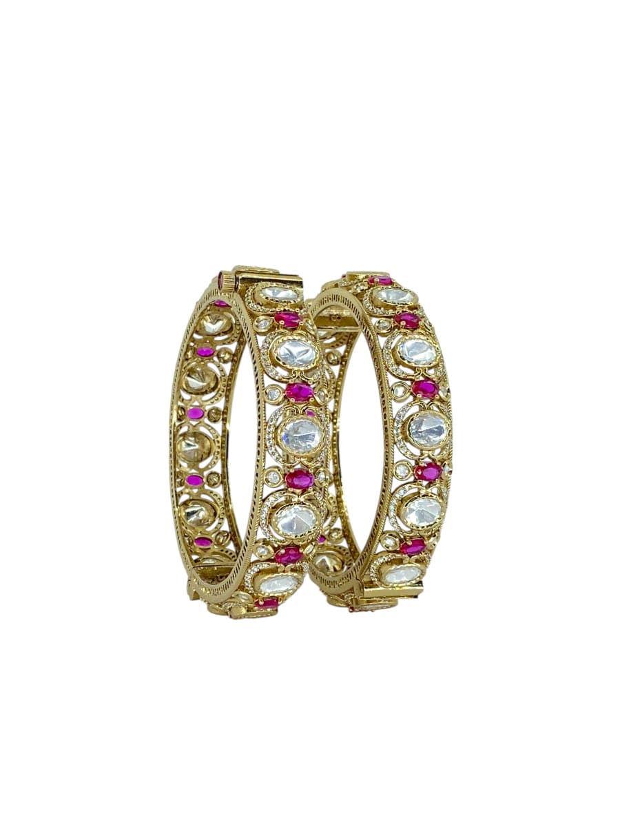 Festive Kundan kada set | Antique Finish