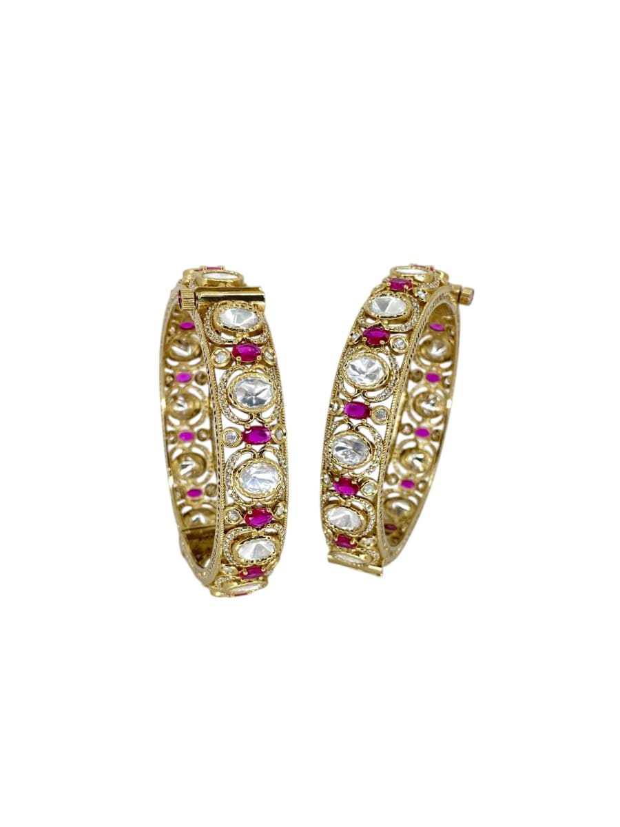 Festive Kundan kada set | Antique Finish