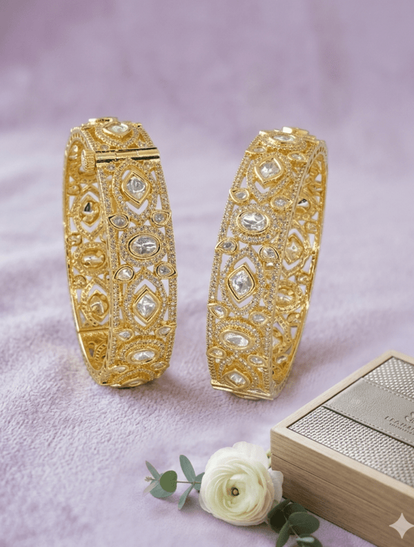Classic Festive Kundan Bangles