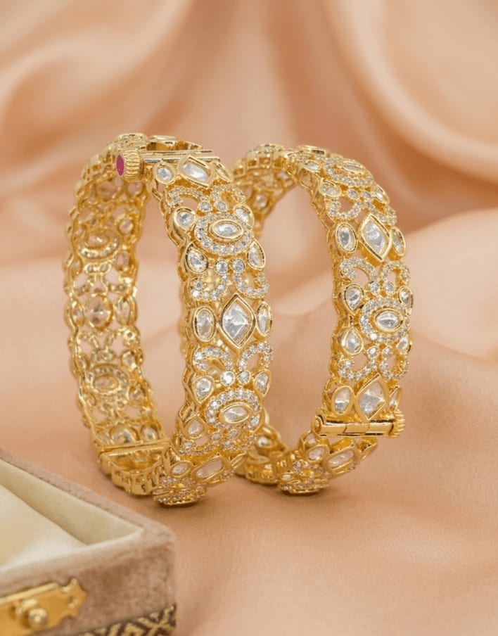 Diwali Vibes Kundan Bangles | Sirini Jewellery