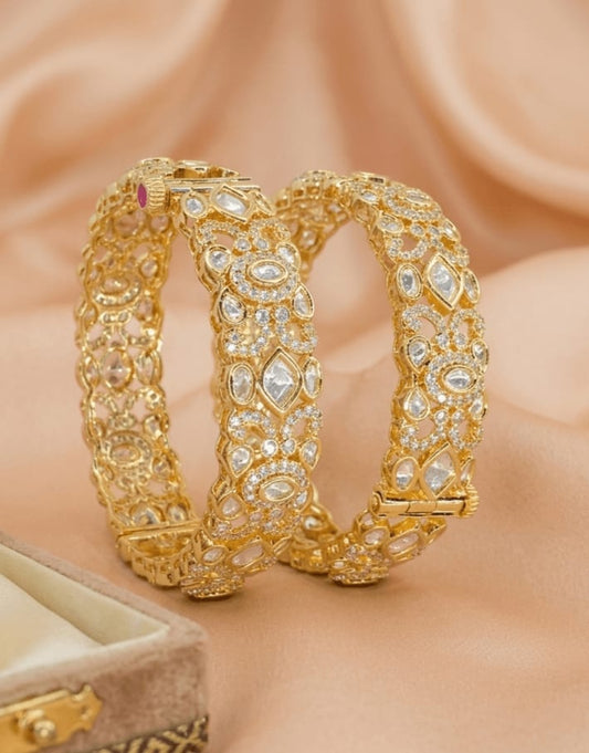 Diwali Vibes Kundan Bangles | Sirini Jewellery