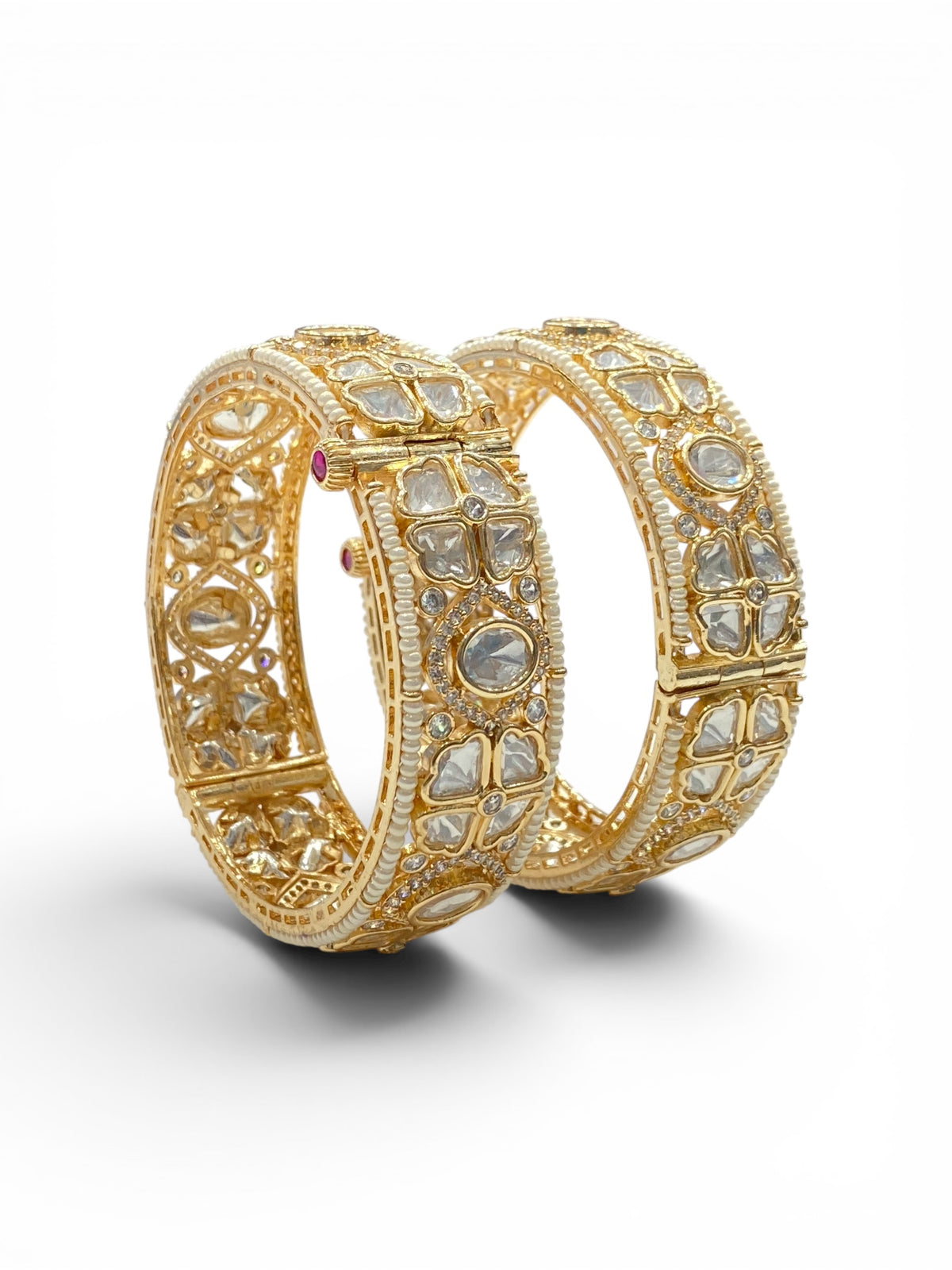 Navratri Pearl Bangles Set