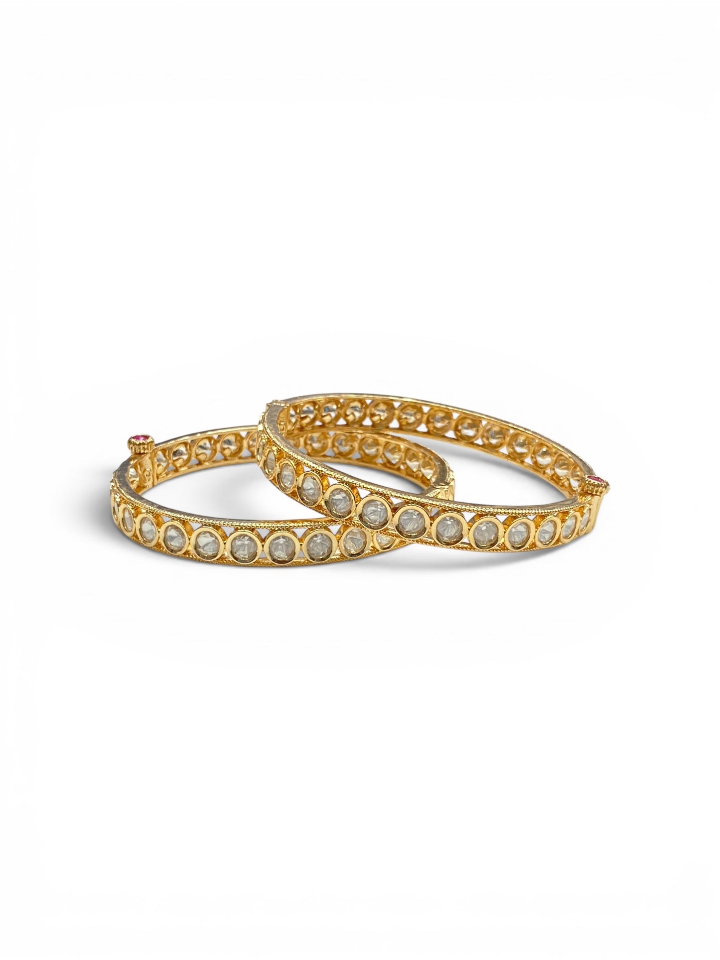 Kundan Glow Minimal Bangles