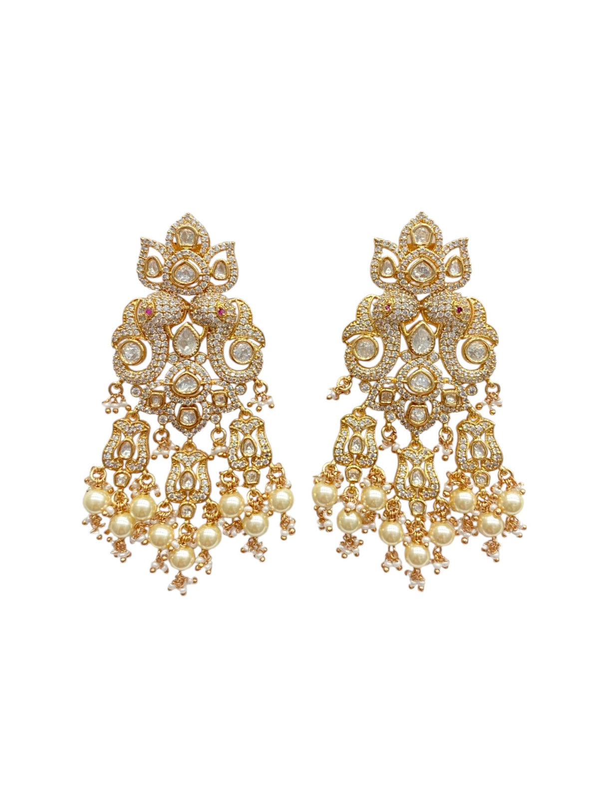 Navratri Pearl Earring Set
