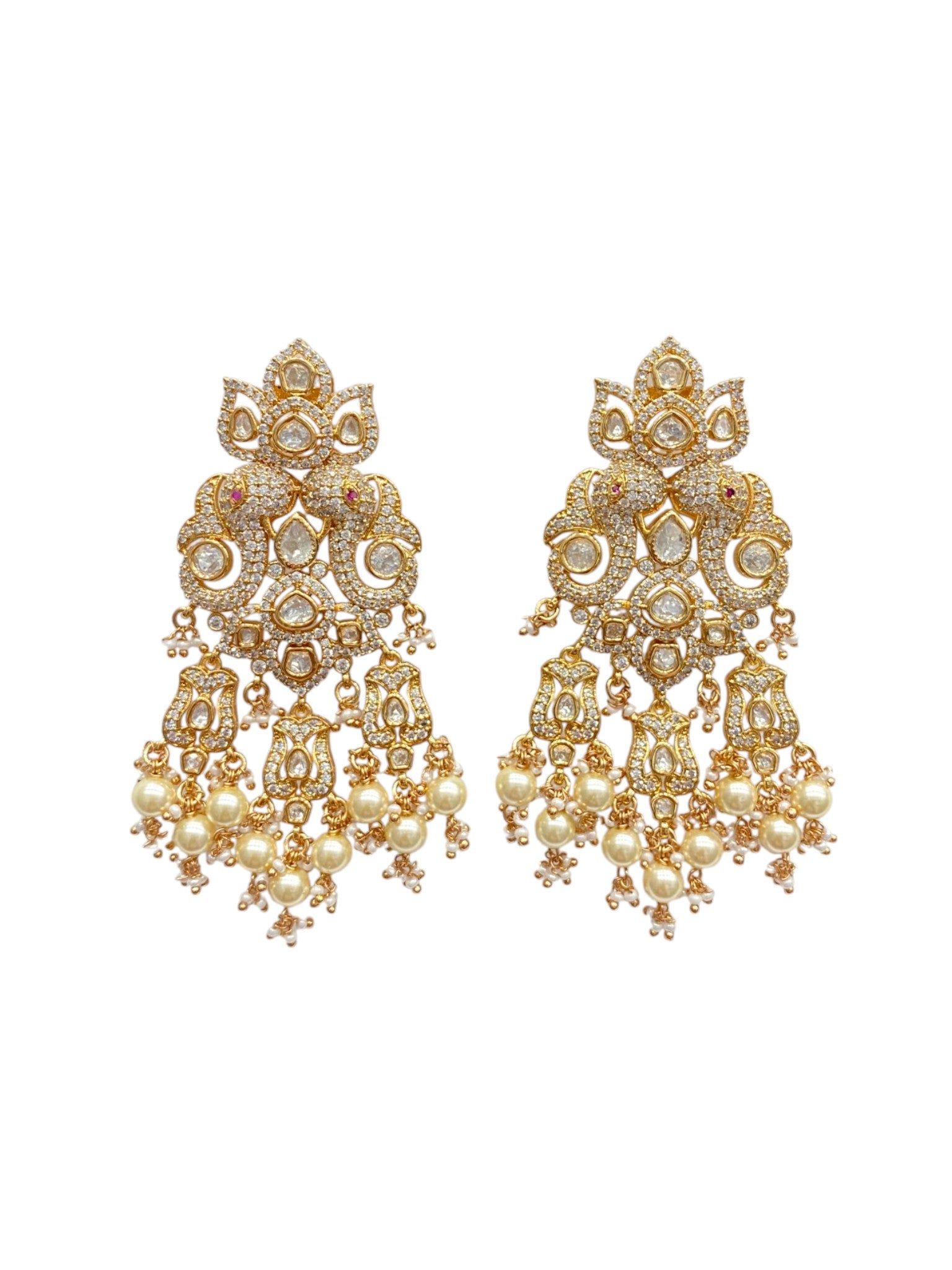 Navratri Pearl Earring Set