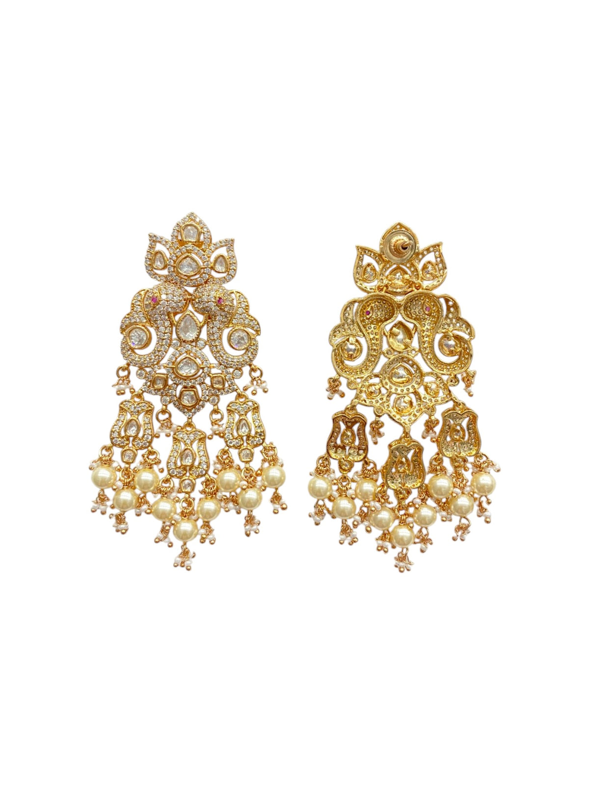 Navratri Pearl Earring Set
