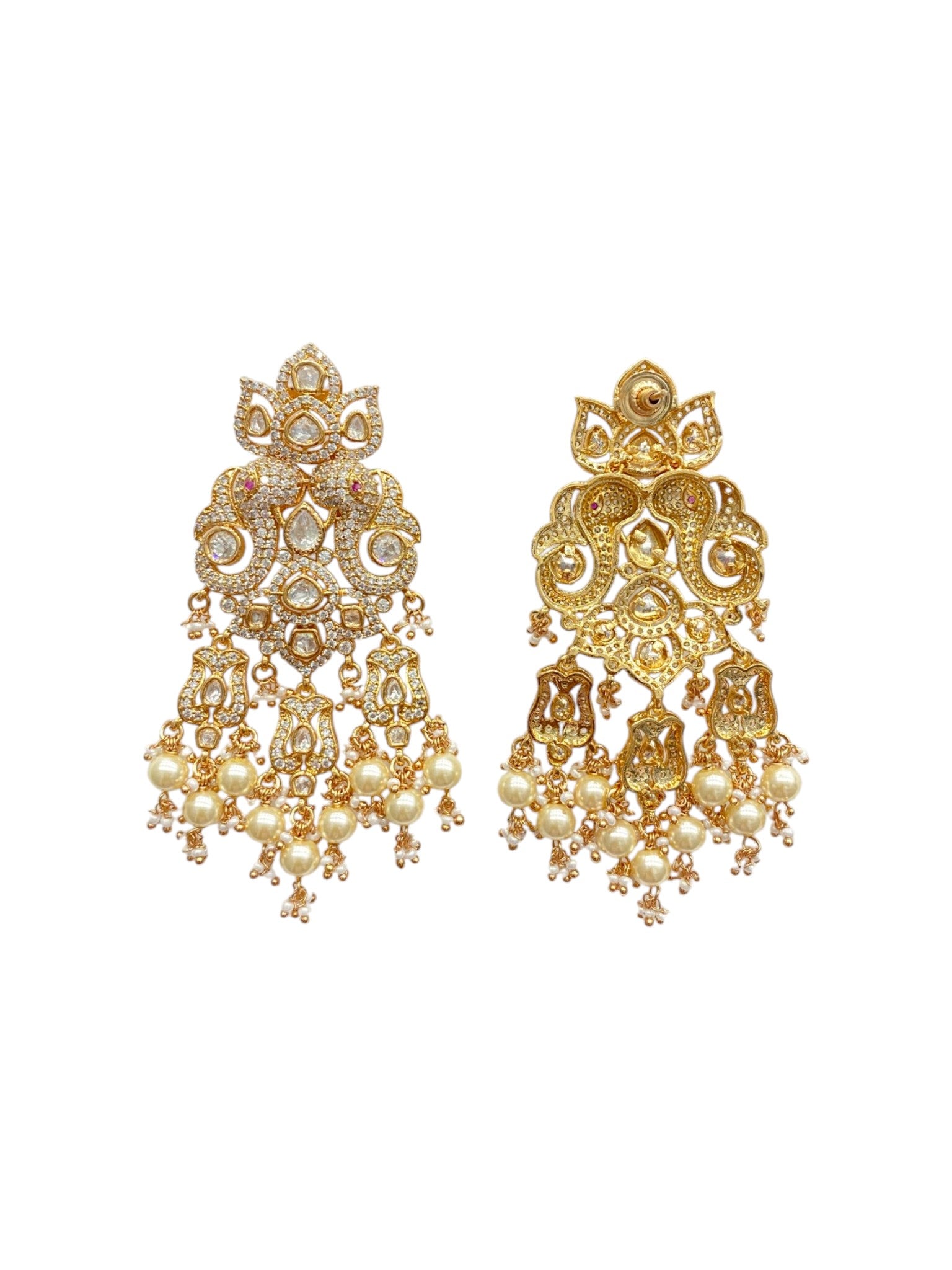Navratri Pearl Earring Set