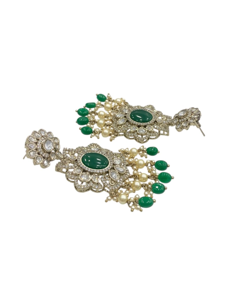Festive Kundan Chandelier Earrings