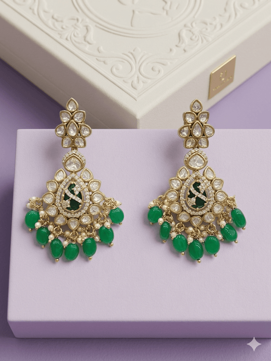 Navratri Pearl Earring Set