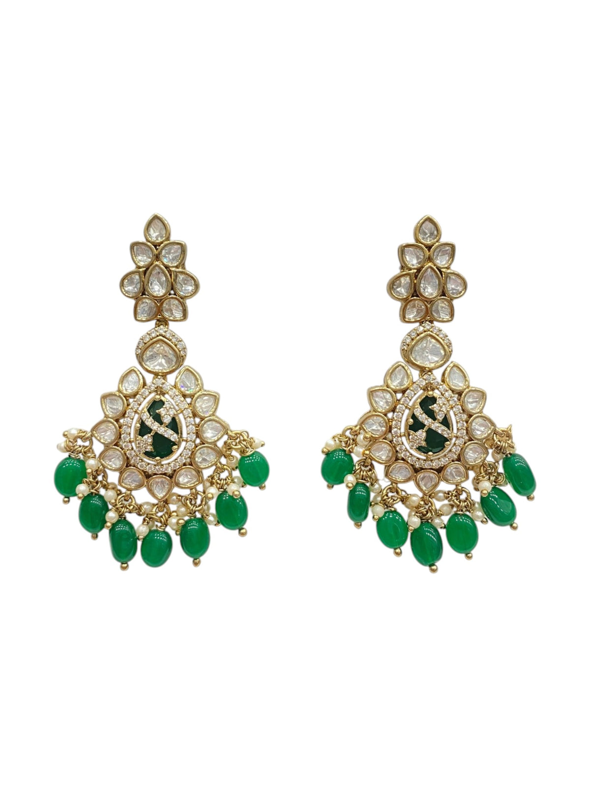 Navratri Pearl Earring Set