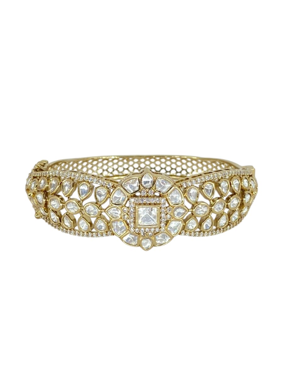 Square-Cut Polki Elegance Bracelet - detail