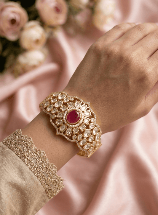 Ruby Polki Royale Bracelet
