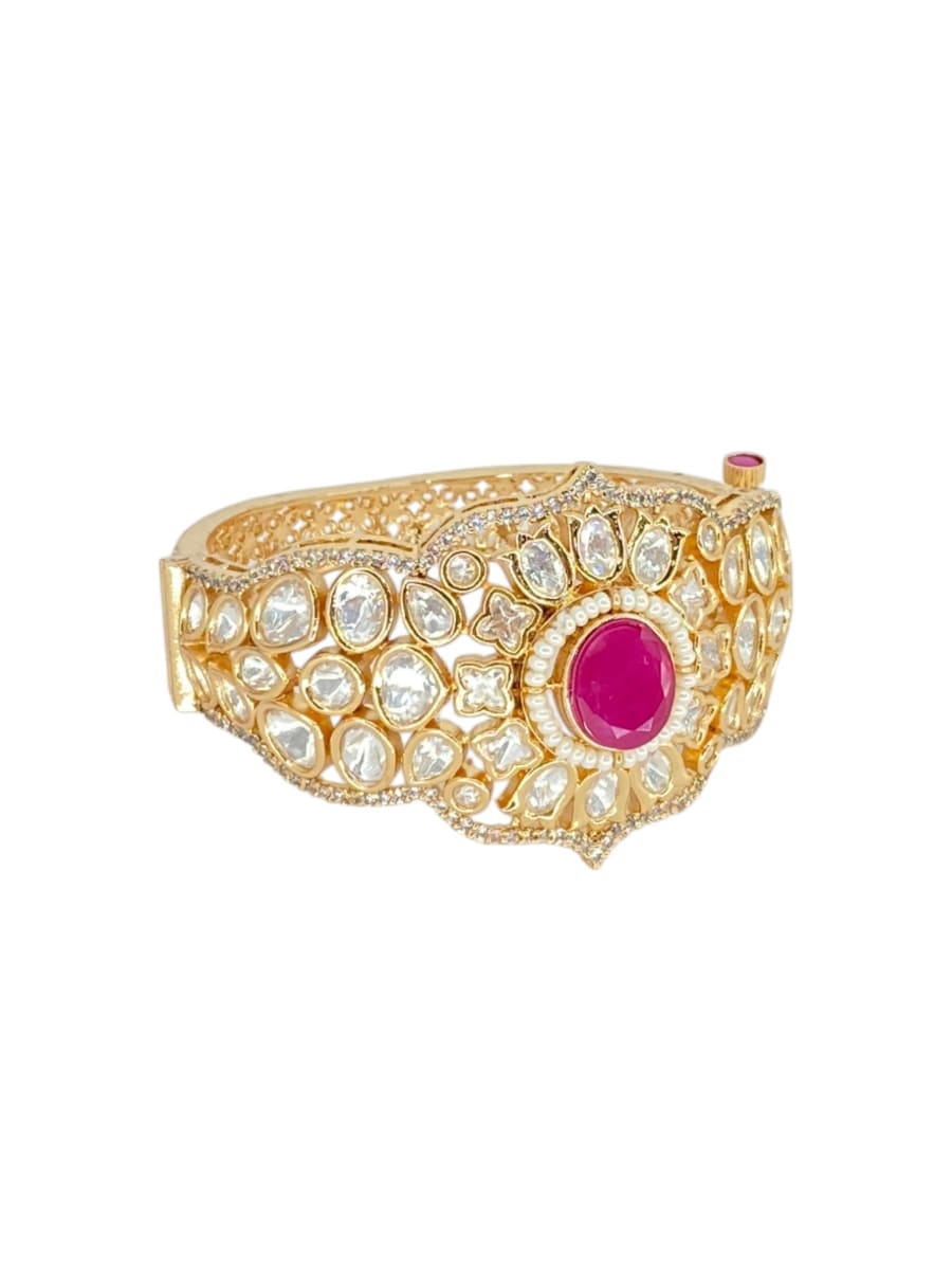 Ruby Polki Royale Bracelet - detail