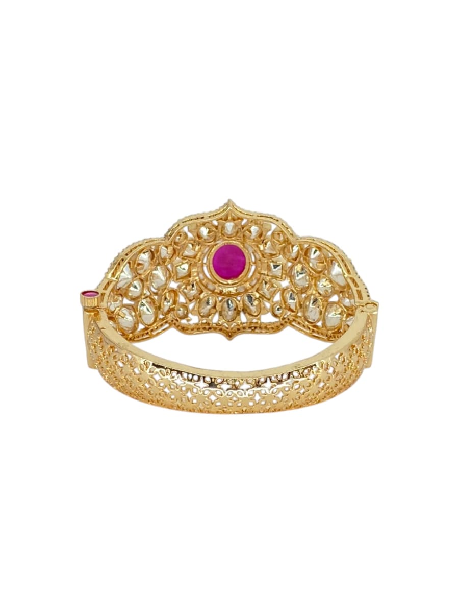 Ruby Polki Royale Bracelet - detail