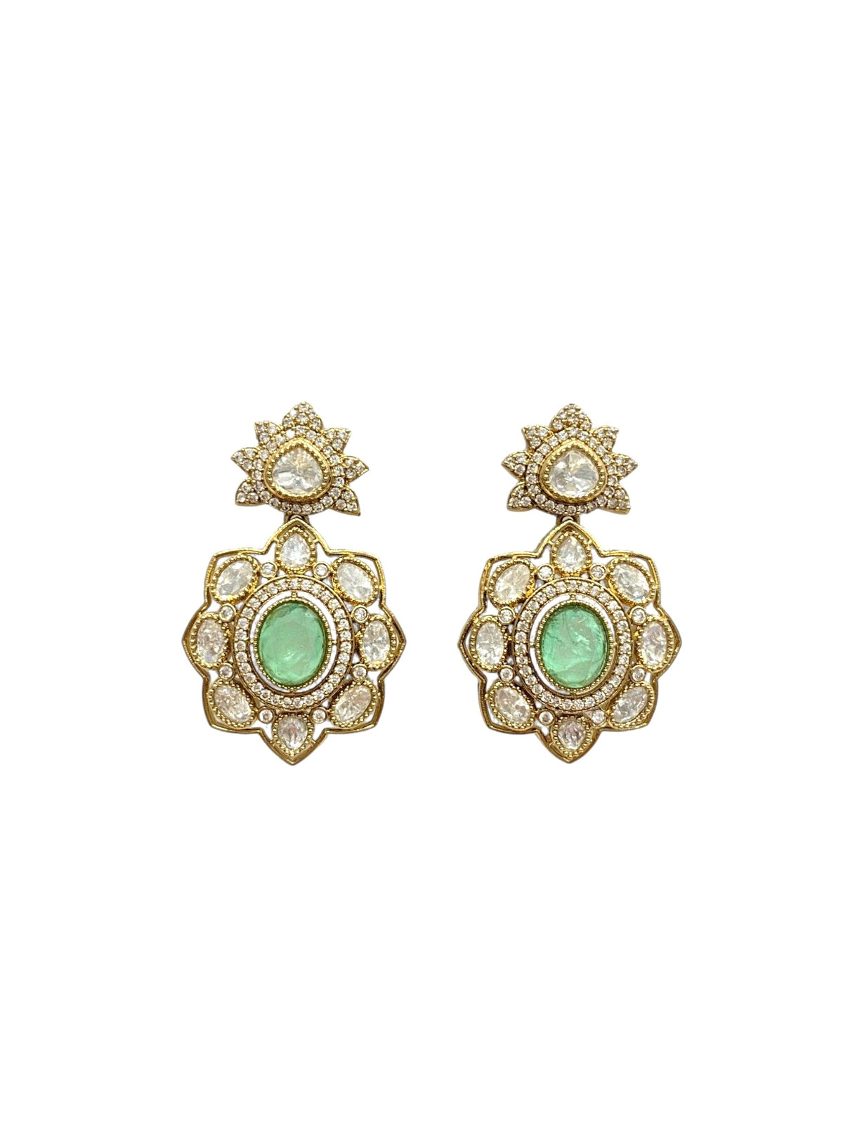 Elegant Mint Statement Danglers