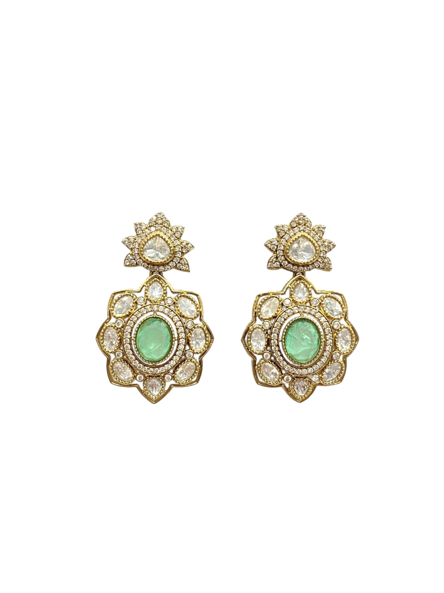 Elegant Mint Statement Danglers