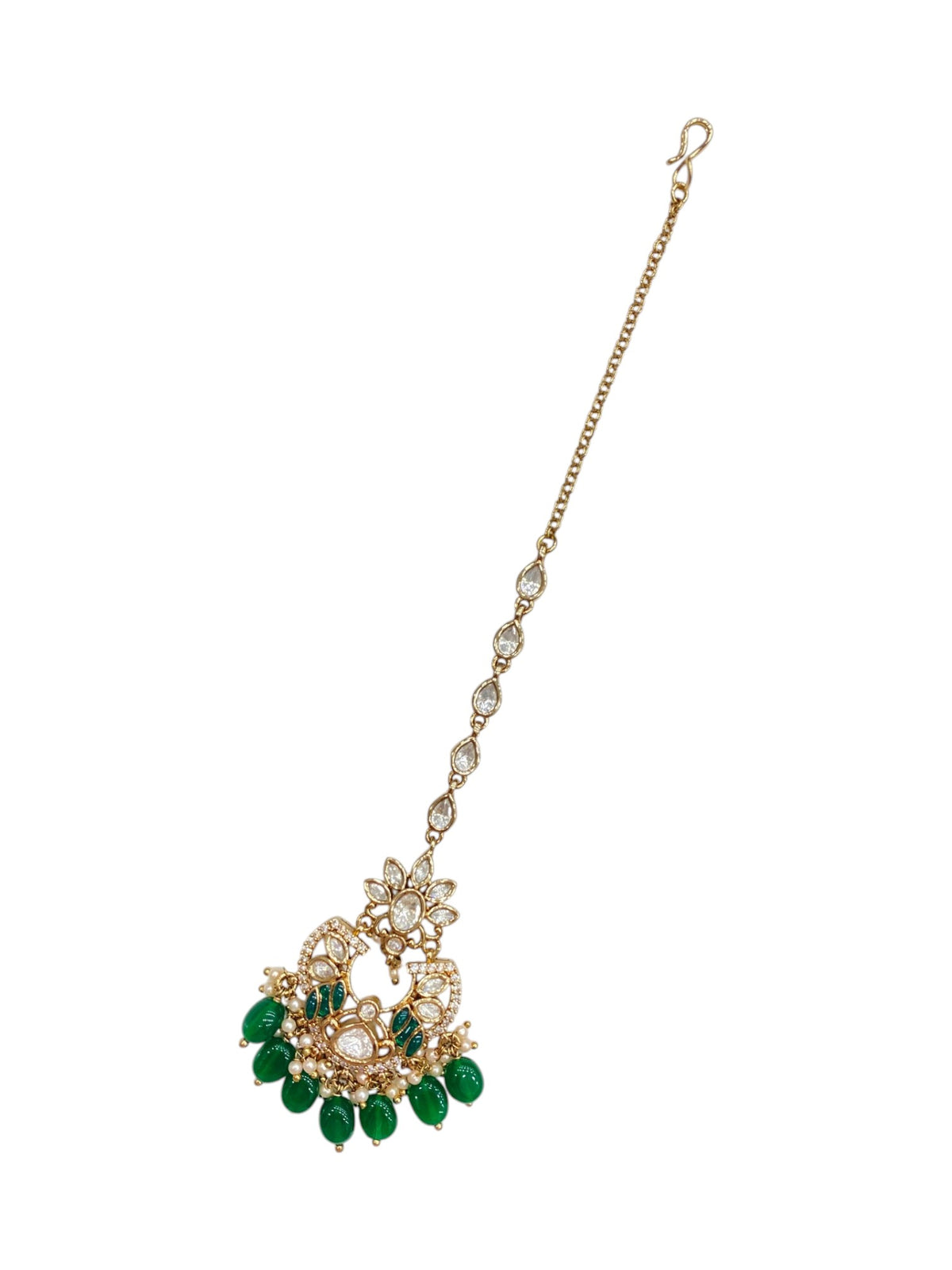 Green Blossom Maang Tikka