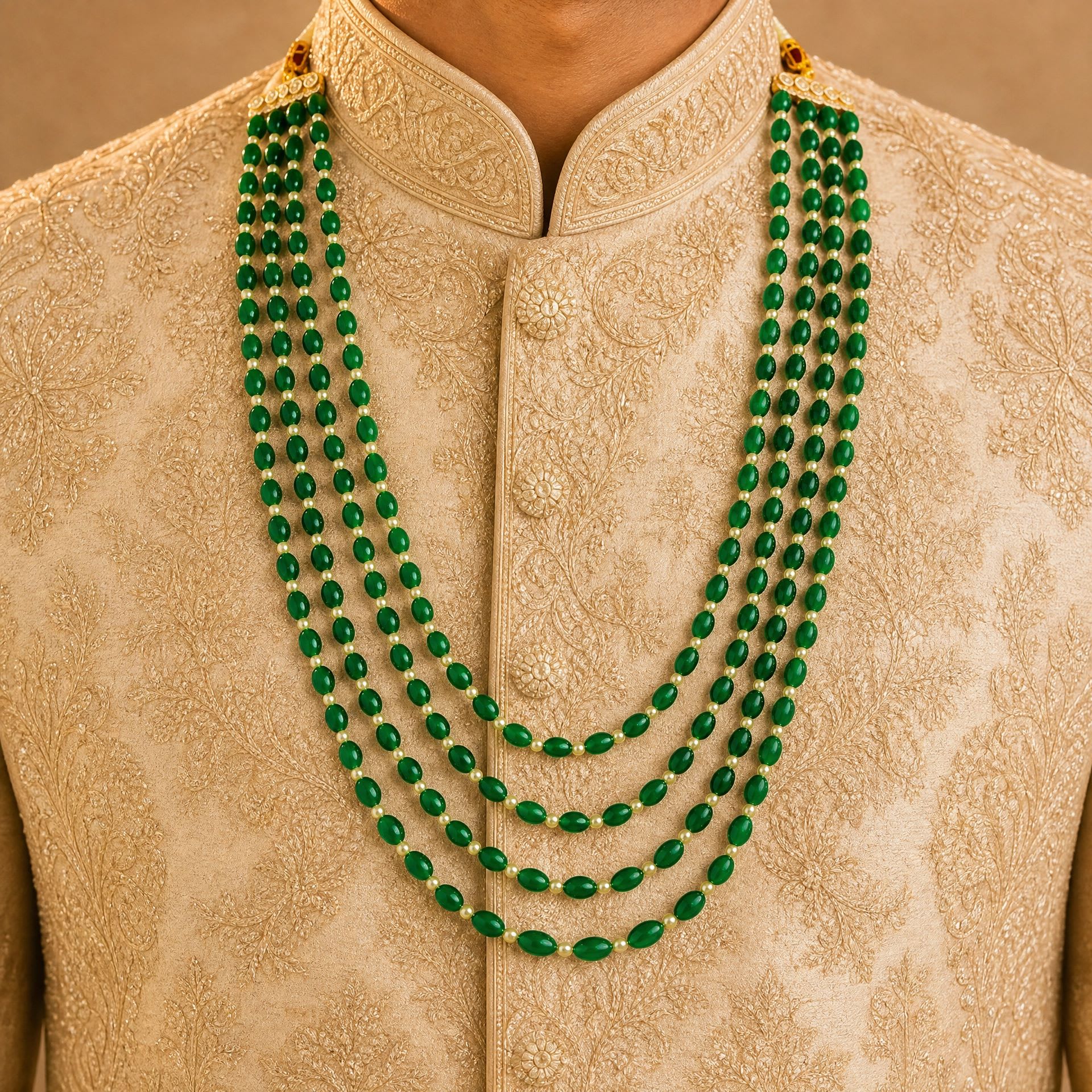 Royal Bead Groom Mala