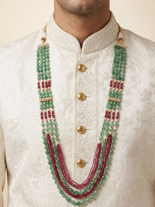 Elegant Bead Kundan Mala