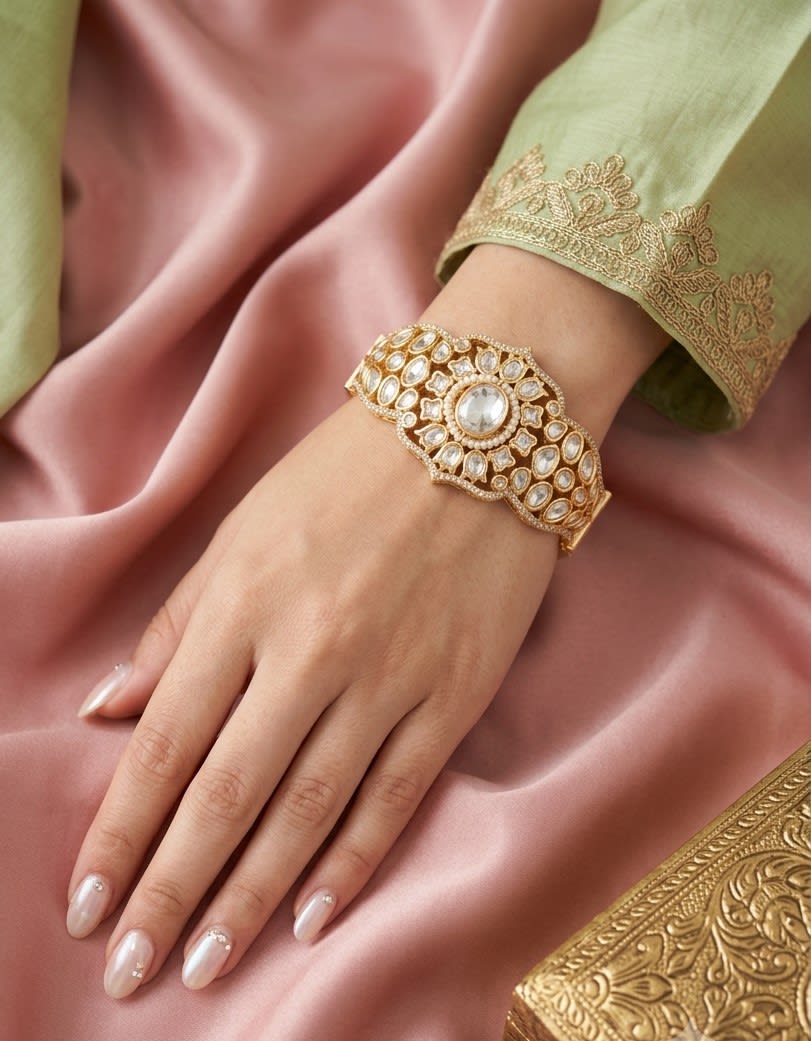 White Polki Royale Bracelet