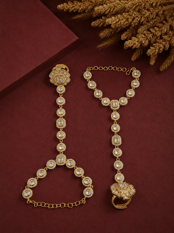 Bridal Floral Kundan Hatpaan