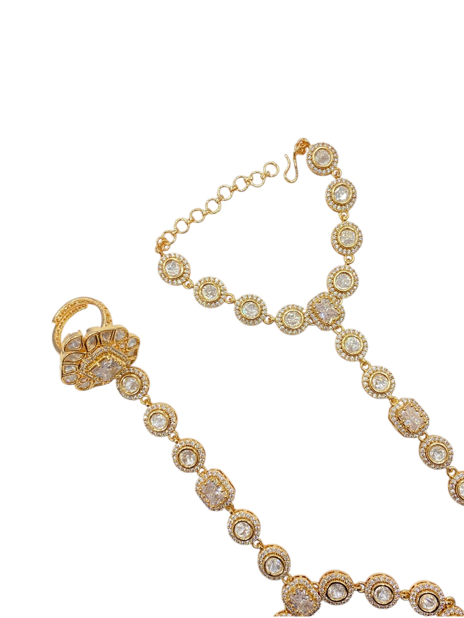 Bridal Floral Kundan Hatpaan